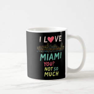 Caneca De Café Funny Miami Florida Night Skyline Vintage Tank Top