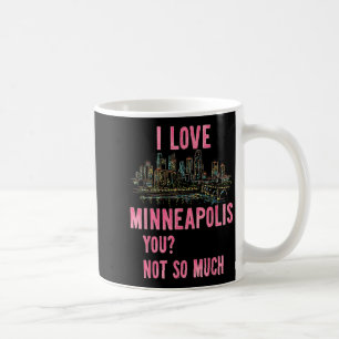 Caneca De Café Funny Minneapolis Minnesota Night Skyline Vintage