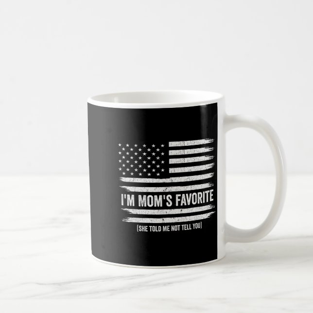Caneca De Café Funny Moms Favorite Child Son Daughter I'm Mom's F (Direita)