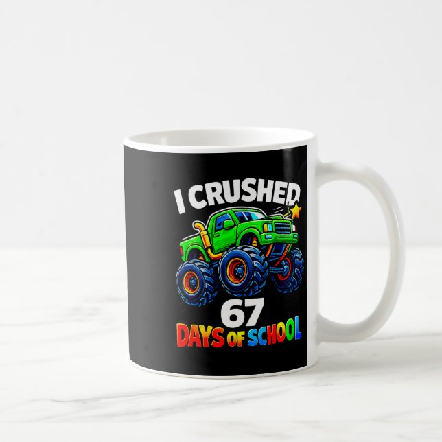 Caneca De Café Funny Monster Truck Six Seven Meme Boys Kids Schoo (Direita)