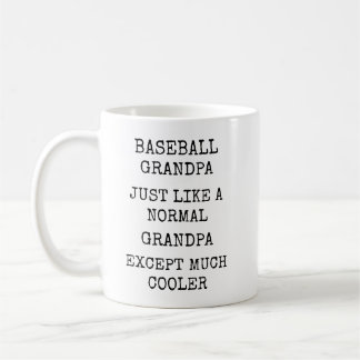 Caneca De Café Funny Much Cooler Baseball Grandpa