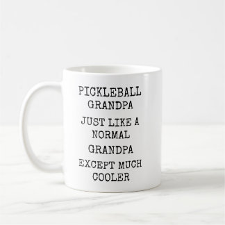 Caneca De Café Funny Much Cooler Pickleball Grandpa