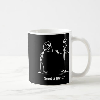 Caneca De Café Funny Need A Hand_ Stickman Costume - Stick Figure