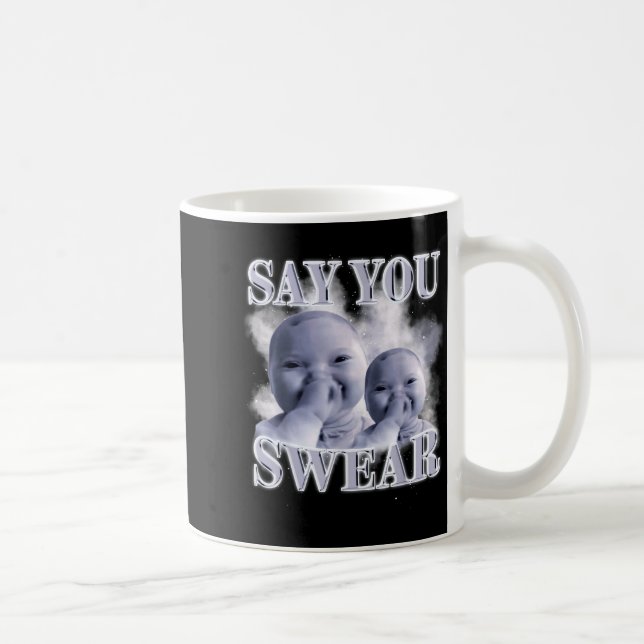 Caneca De Café Funny Niche Baby Gen Z Meme Ai Viral Giggling Ai L (Direita)