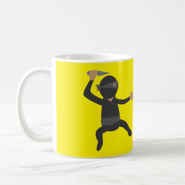 Caneca De Café Funny Ninja (Esquerda)