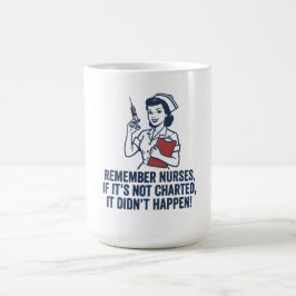 Caneca De Café Funny Nurse Charting Quote Vintage Retro Nursing