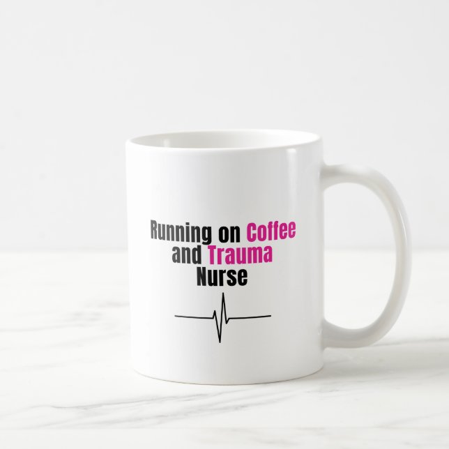 Caneca De Café Funny Nurse Coffee Mug – Running on Coffee Nurse (Direita)
