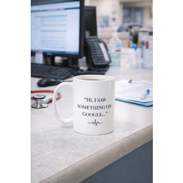 Caneca De Café Funny Nurse Mug “I Saw It on Google” Custom Name (Criador carregado)