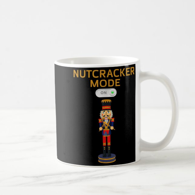 Caneca De Café Funny Nutcracker Shirt Christmas Nutcracker Mode O (Direita)