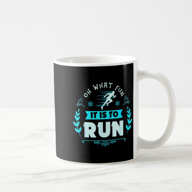 Caneca De Café Funny Oh What Fun It Is To Run Cross Country Chris (Direita)