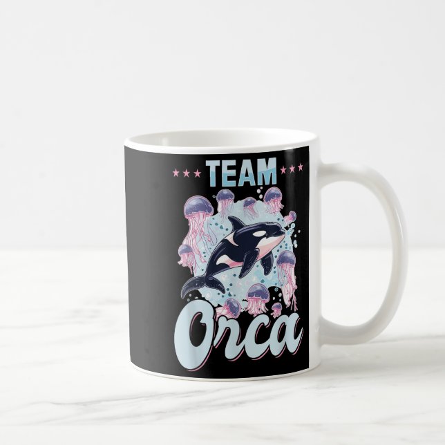 Caneca De Café Funny Orca Animal Team Orca (Direita)