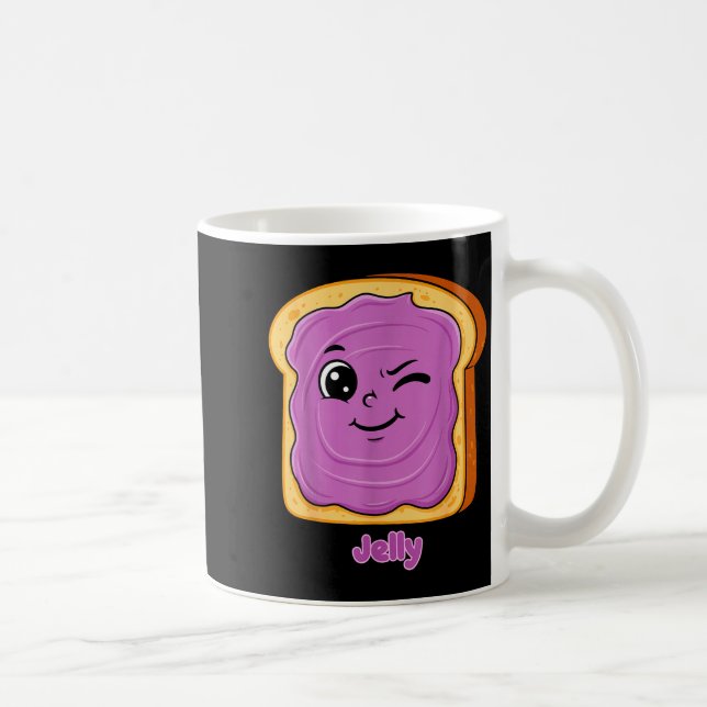 Caneca De Café Funny Peanut Butter-jelly Friends Cute Food Matchi (Direita)