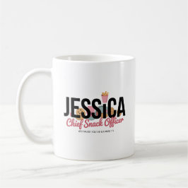 Caneca De Café Funny Personalized Name Mug – Chief Snack Officer