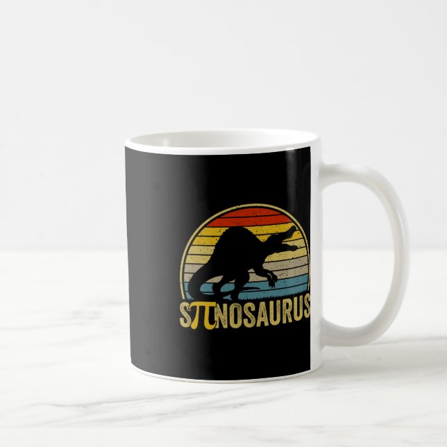 Caneca De Café Funny Pi Day Pun - Spinosaurus Dinosaur Math Teach (Direita)