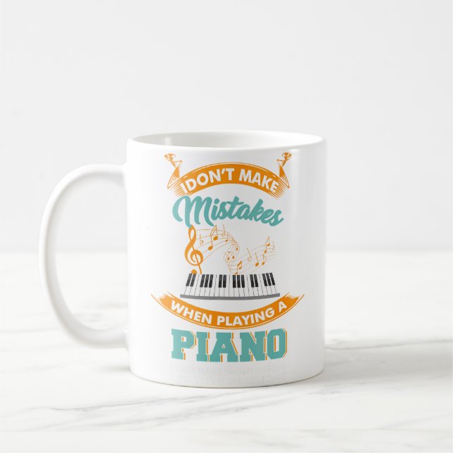 Caneca De Café Funny Piano Outfit For A Piano Player (Esquerda)