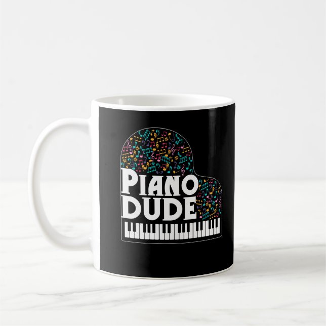 Caneca De Café Funny Piano Player Men Classical Music Lover (Esquerda)