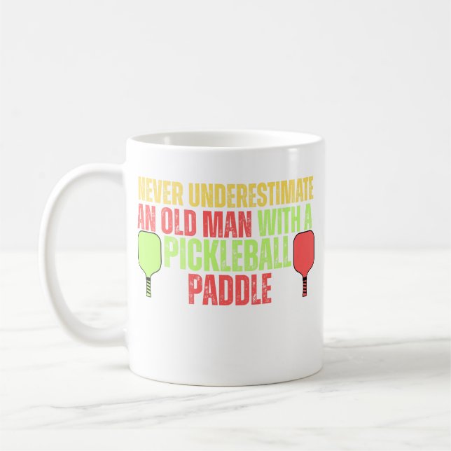 Caneca De Café Funny Pickleball Mens Tshirts | Pickleball (Esquerda)