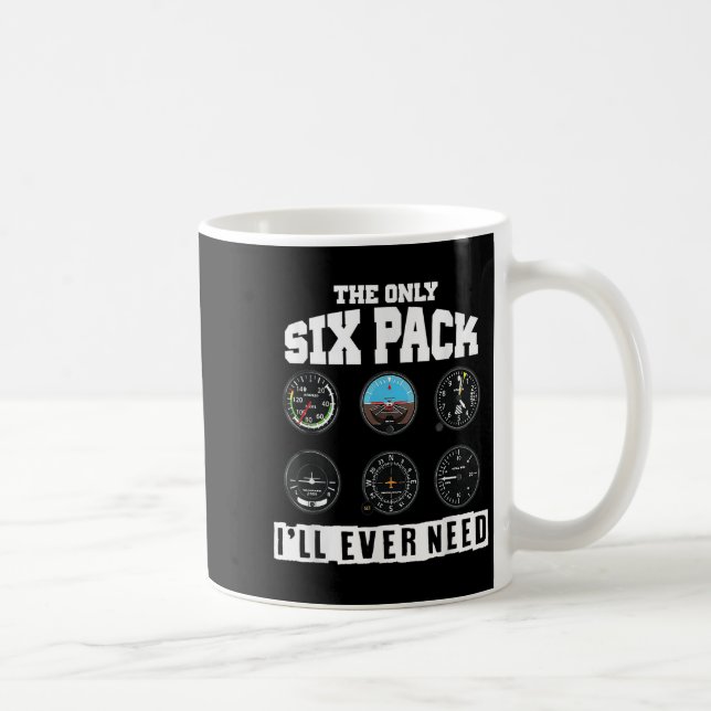 Caneca De Café Funny Pilot Aviation, O Único Pacote De Seis Que E (Direita)