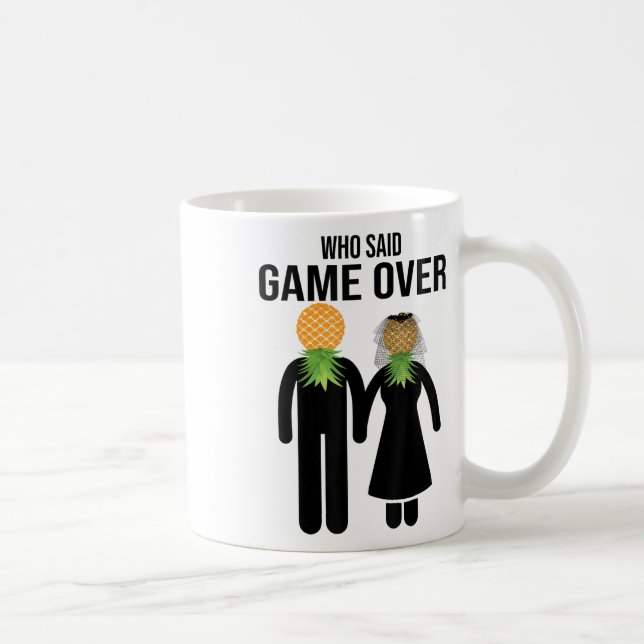 Caneca De Café Funny Pineapple Swinger Gift Wedde Node Groom M (Direita)
