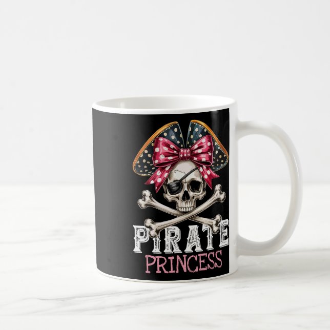 Caneca De Café Funny Pirate Princesa Coquette Arco Halloween Cost (Direita)