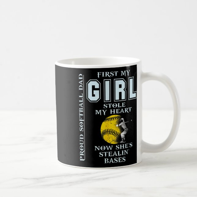 Caneca De Café Funny Proud Softll Dad - Girl Stole My Heart  (Direita)