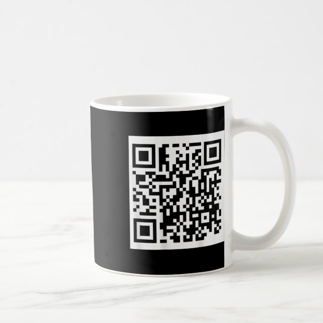 Caneca De Café Funny Qr Presidente Trump 4547 Tee Trump Dancing C (Direita)