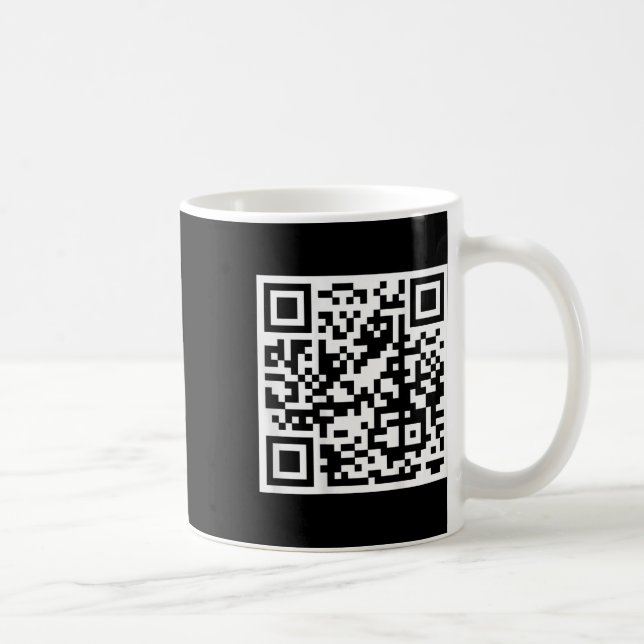 Caneca De Café Funny Qr Presidente Trump 4547 Trump Dancing Code  (Direita)
