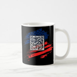 Caneca De Café Funny Qr Presidente Trump Dance Code