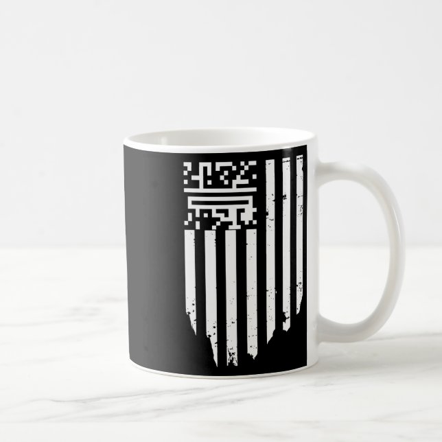 Caneca De Café Funny Qr Presidente Trump Dance Code (Direita)