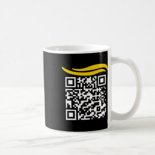 Caneca De Café Funny Qr Presidente Trump Dance Code 1