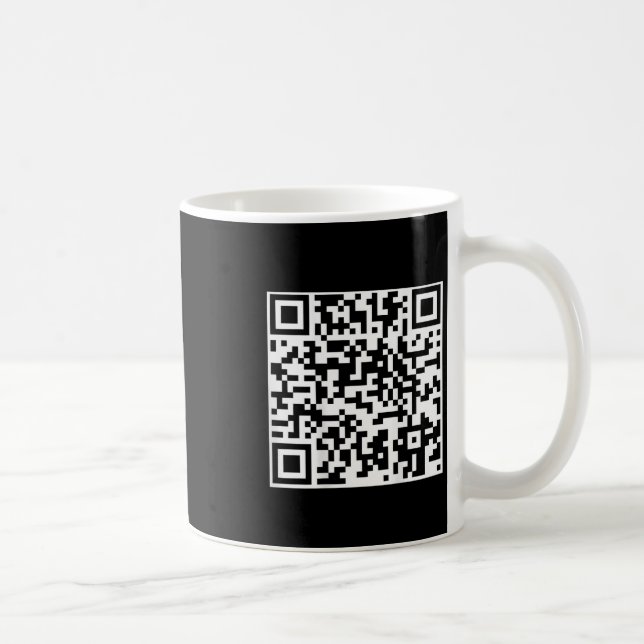 Caneca De Café Funny Qr Presidente Trump Dance Code (no verso) (Direita)