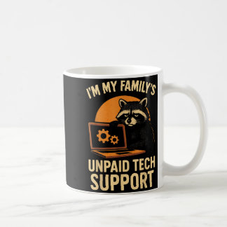 Caneca De Café Funny Raccoon Tech Lover Graphic Tee Computer Geek