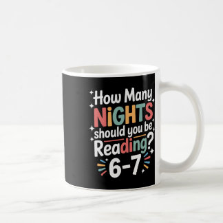 Caneca De Café Funny Reading 6 7 Six Seven Meme English Teacher B