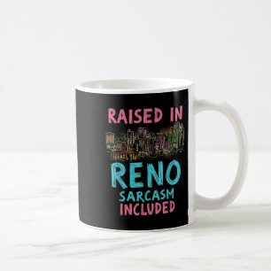 Caneca De Café Funny Reno Nevada Night Skyline Vintage
