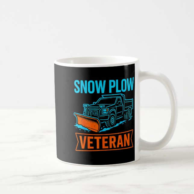 Caneca De Café Funny Retired Snow Plow Veteran Winter Clearing Hu (Direita)