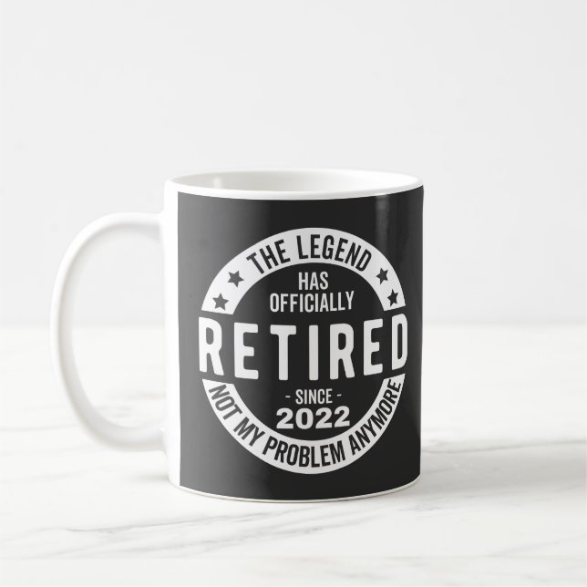Caneca De Café funny retirement, retired, retired firefighter, re (Esquerda)