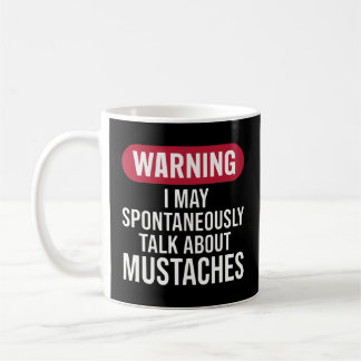 Caneca De Café Funny Retro Warning I May Spontaneously Talk About