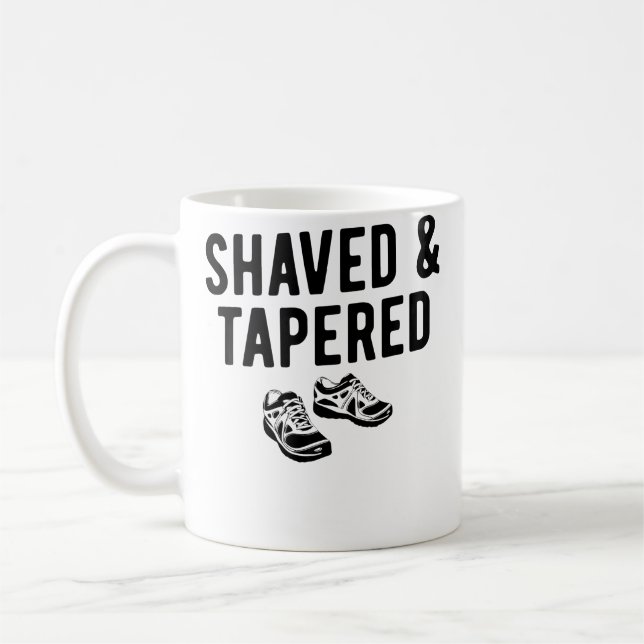 Caneca De Café Funny Running Shaved Tapered Distance Runner (Esquerda)