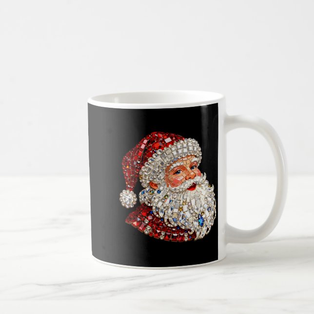Caneca De Café Funny Santa Claus Merry Christmas Xmas Family Holi (Direita)