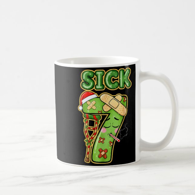 Caneca De Café Funny Sick Seven Meme 67 Six Seven Santa Hat Chris (Direita)
