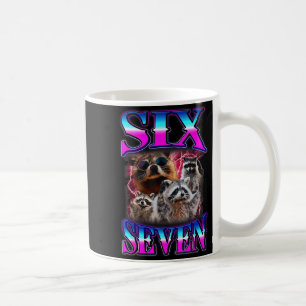 Caneca De Café Funny Six Seven 67 Meme 67 Guaxinim Meme Bootleg G