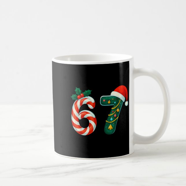 Caneca De Café Funny Six Seven 6 7 Meme Christmas Family Xmas San (Direita)