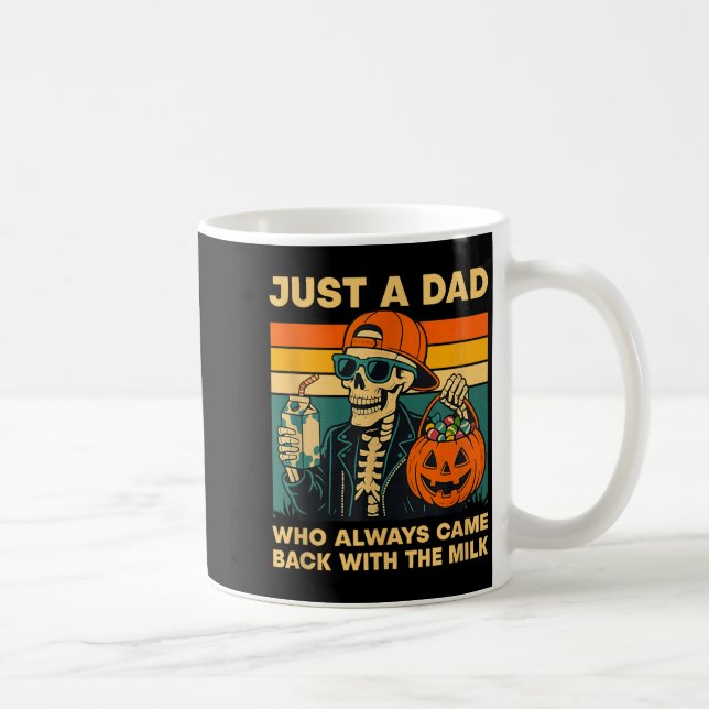 Caneca De Café Funny Skeleton Dad Quote Retro Gift For Father’s D (Direita)