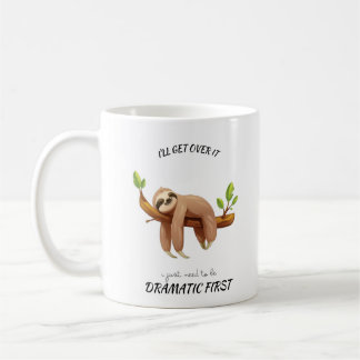 Caneca De Café Funny Sloth Coffee Mug – "Slow Coffee, Happy Vibes