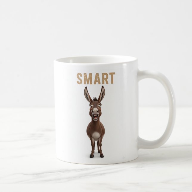 Caneca De Café Funny Smart Donkey Mug (Direita)