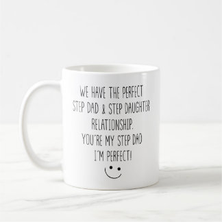 Caneca De Café Funny Step Dad and Step Daughter Relationship