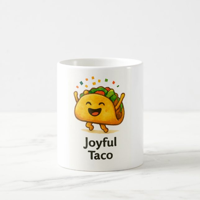Caneca de Café Funny Taco | Presente Divertido par (Centro)