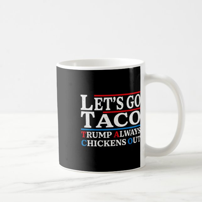 Caneca De Café Funny Taco Vintage (Direita)