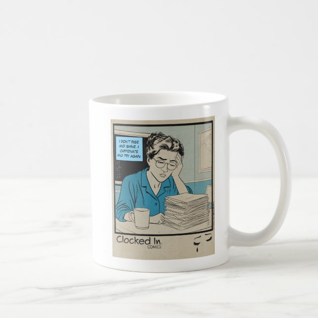 Caneca De Café Funny Teacher Life for Educators (Direita)