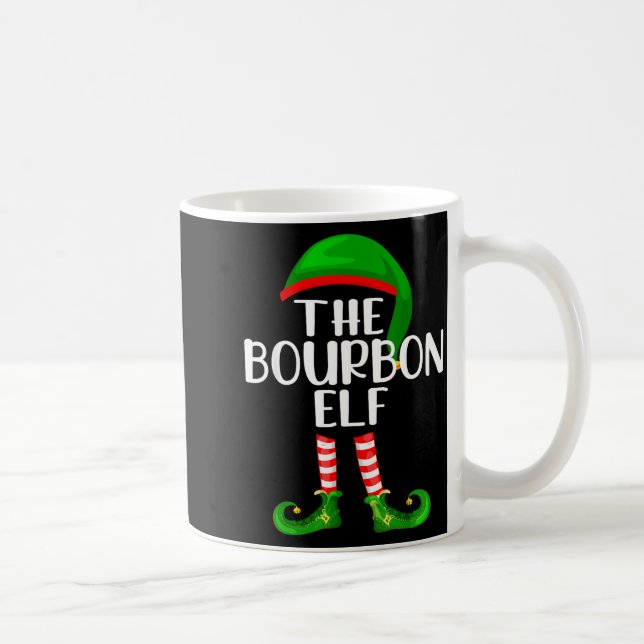 Caneca De Café Funny The Bourbon Elf Matching Family Christmas  (Direita)